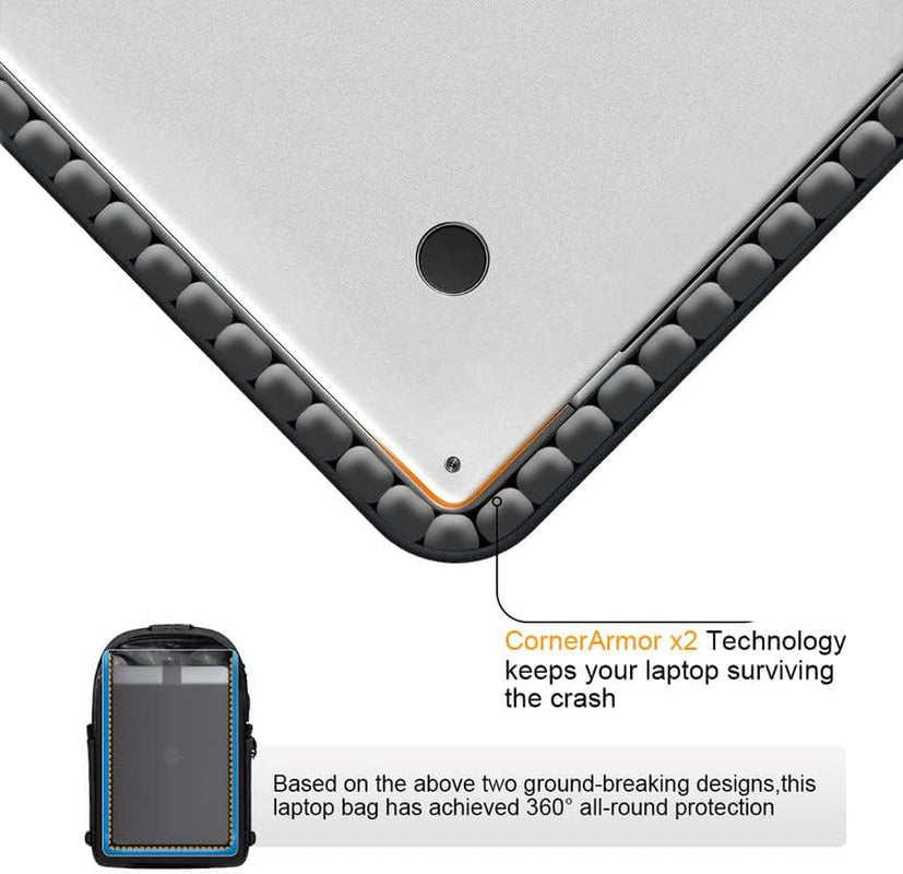 Travel Laptop Backpack – USB Charging, Anti-Theft Lock, Water-Resistant Design for 15.6