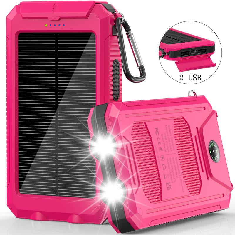 Portable Solar Power Bank – Durable Outdoor Charger for Travel & Camping