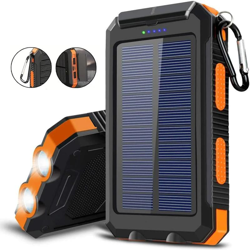 Portable Solar Power Bank – Durable Outdoor Charger for Travel & Camping