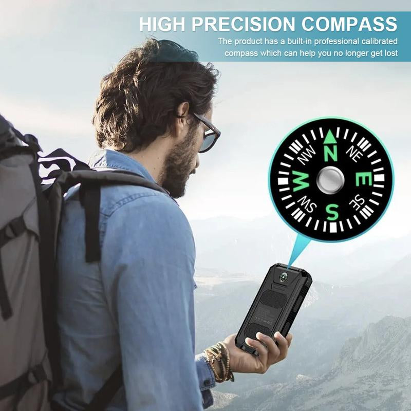 Portable Solar Power Bank – Durable Outdoor Charger for Travel & Camping