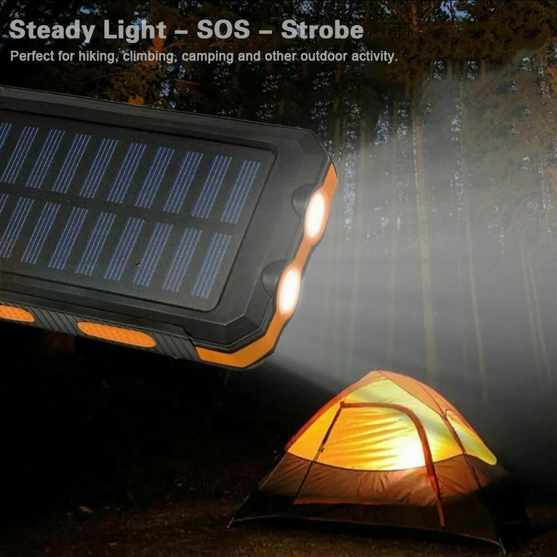 Portable Solar Power Bank – Durable Outdoor Charger for Travel & Camping